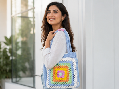 HANDMADE COTTON CROCHET BAG