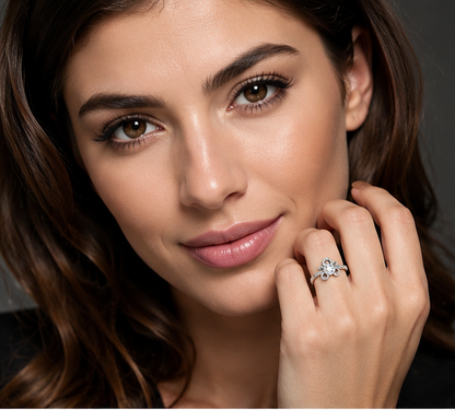 CLEAR RHINESTONE AD RING