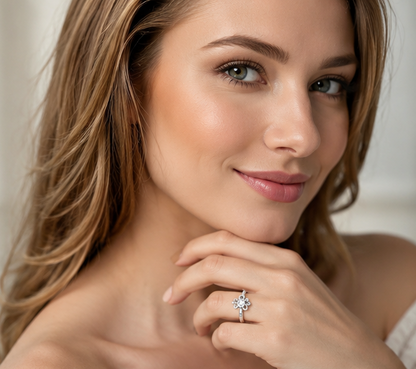 CLEAR RHINESTONE AD RING