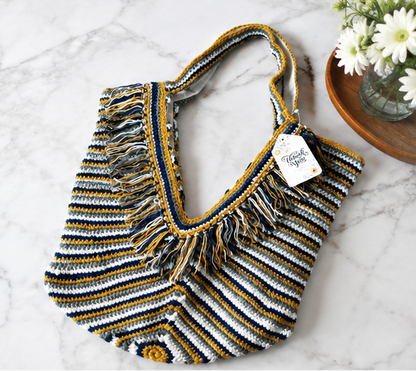 HANDMADE COTTON CROCHET BAG