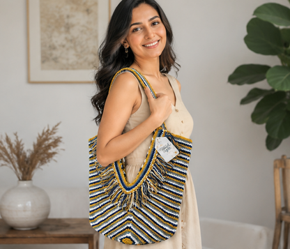 HANDMADE COTTON CROCHET BAG