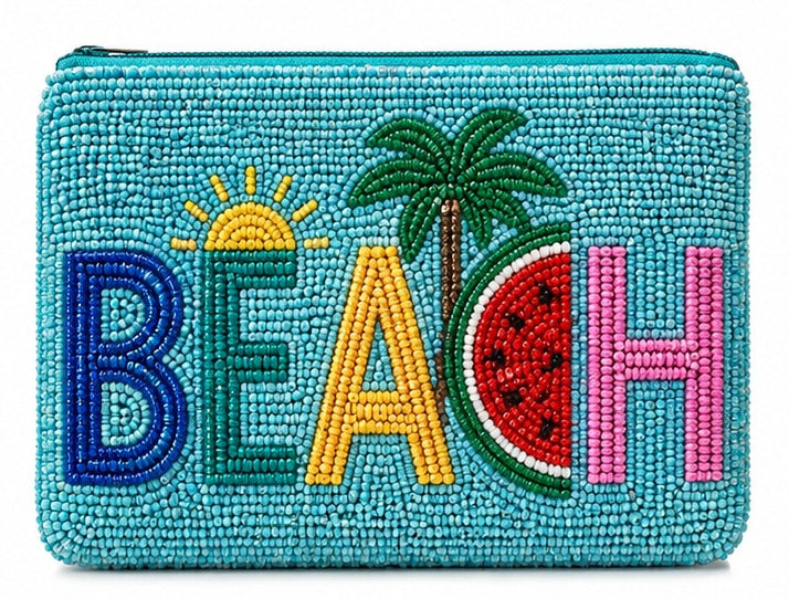 HANDMADE BEADED COIN PURSE