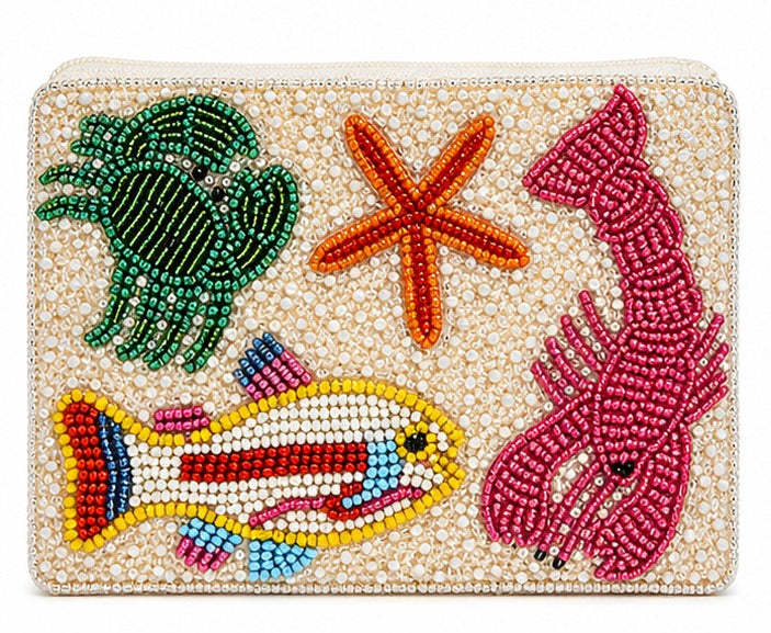 HANDMADE BEADED COIN PURSE