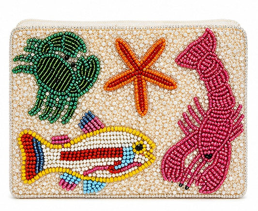 HANDMADE BEADED COIN PURSE