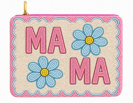 HANDMADE BEADED COIN PURSE