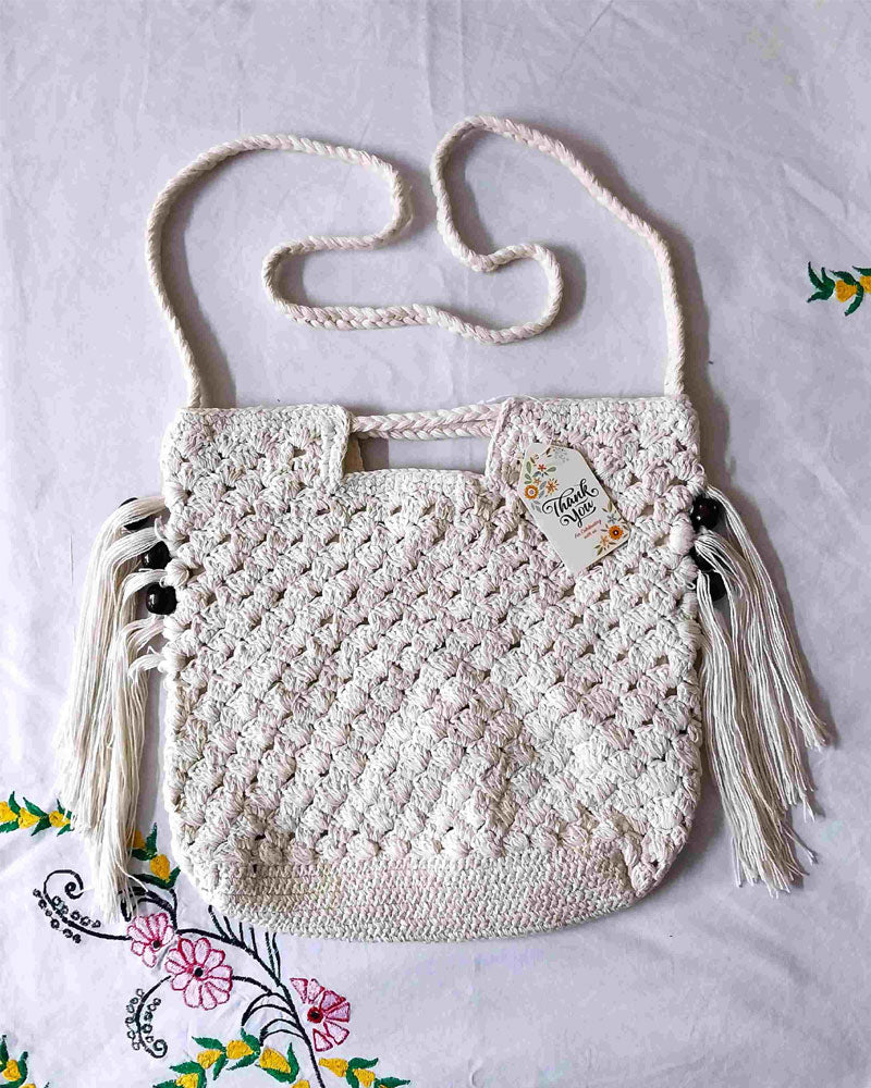 HANDMADE MACREME BAG