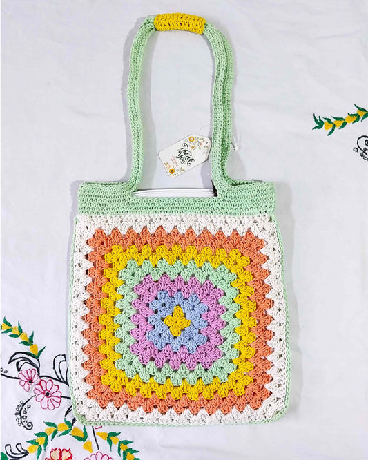 HANDMADE COTTON CROCHET BAG