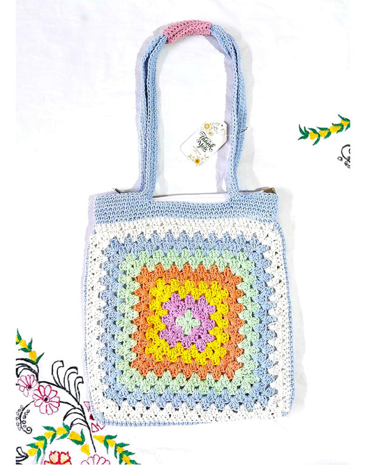 HANDMADE COTTON CROCHET BAG