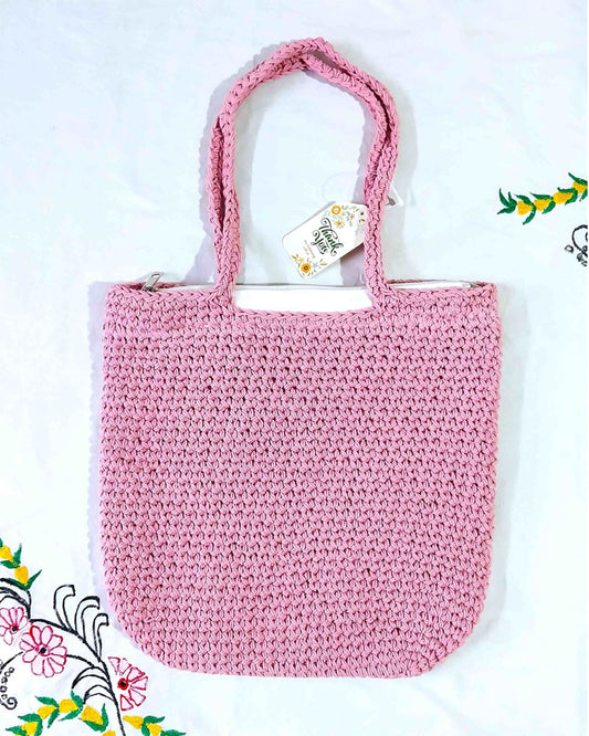 HANDMADE COTTON CROCHET BAG