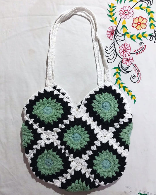 HANDMADE COTTON CROCHET BAG