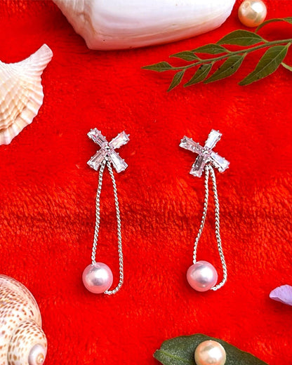 Single Pearl Drop Earring