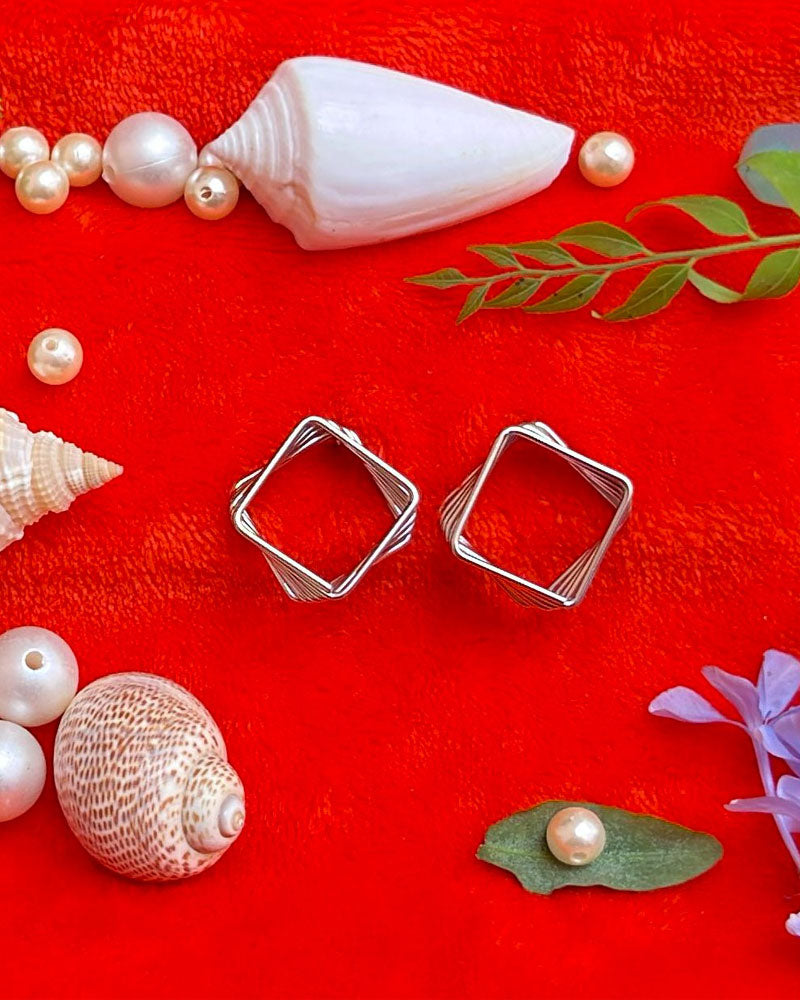 Square Spiral Earring