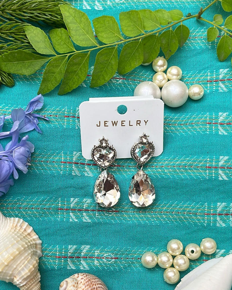 Crystal Tear Drop Earring
