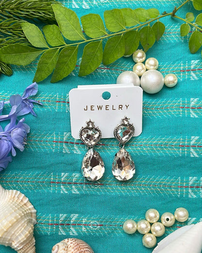 Crystal Tear Drop Earring