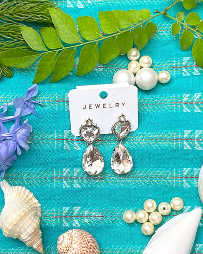 Crystal Tear Drop Earring