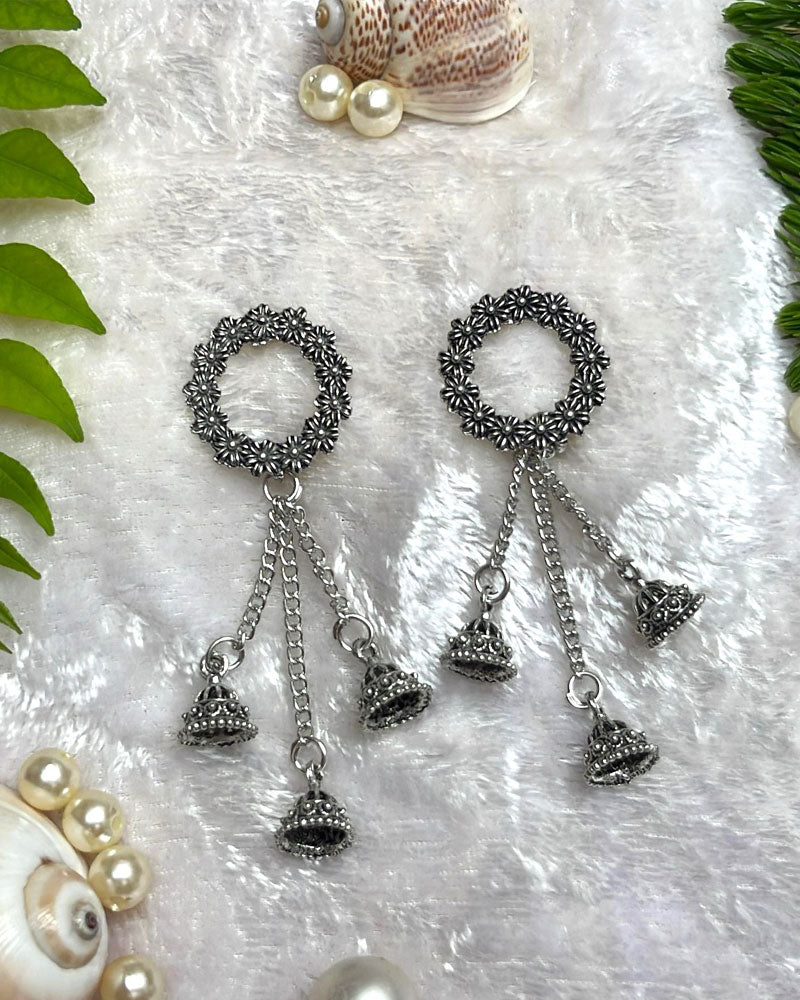 Oxidised Boho Earrings