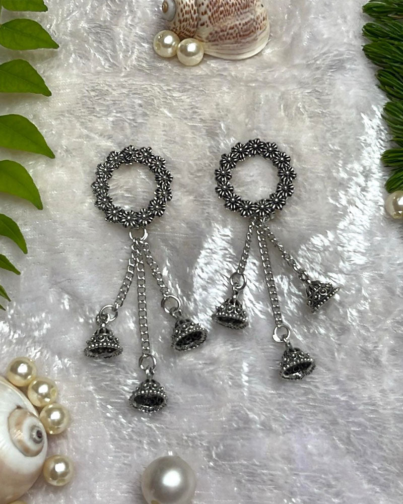 Oxidised Boho Earrings