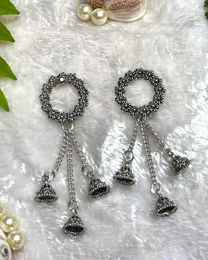 Oxidised Boho Earrings