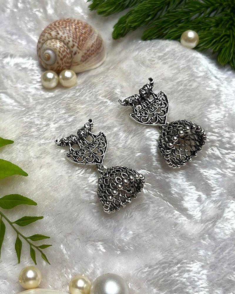 Oxidised Boho Earrings