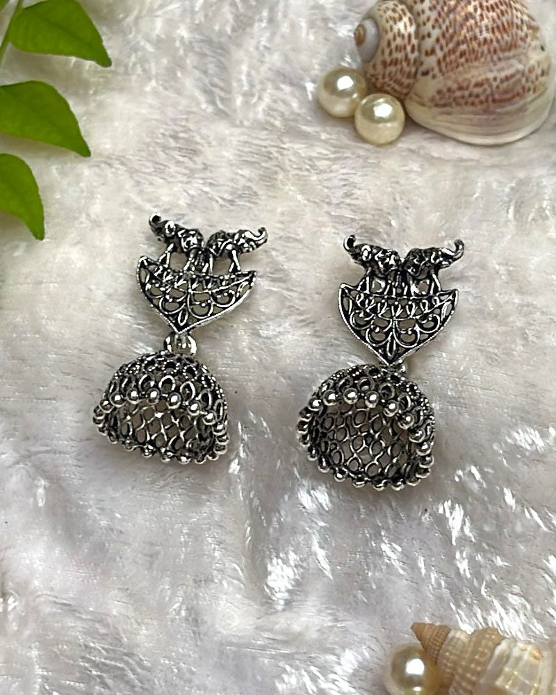 Oxidised Boho Earrings