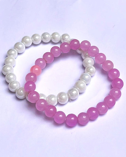 OPAQUE GLASS BRACELETS ( SET OF 2 )