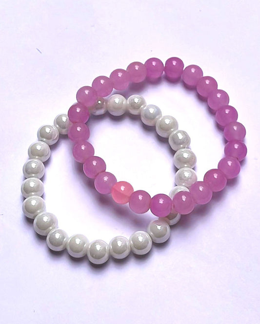 OPAQUE GLASS BRACELETS ( SET OF 2 )