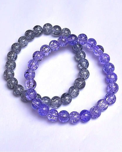 CRACKLE GLASS BRACELETS ( SET OF 2 )