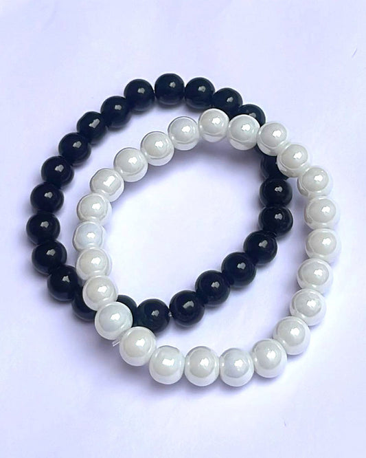 OPAQUE GLASS BRACELETS ( SET OF 2 )