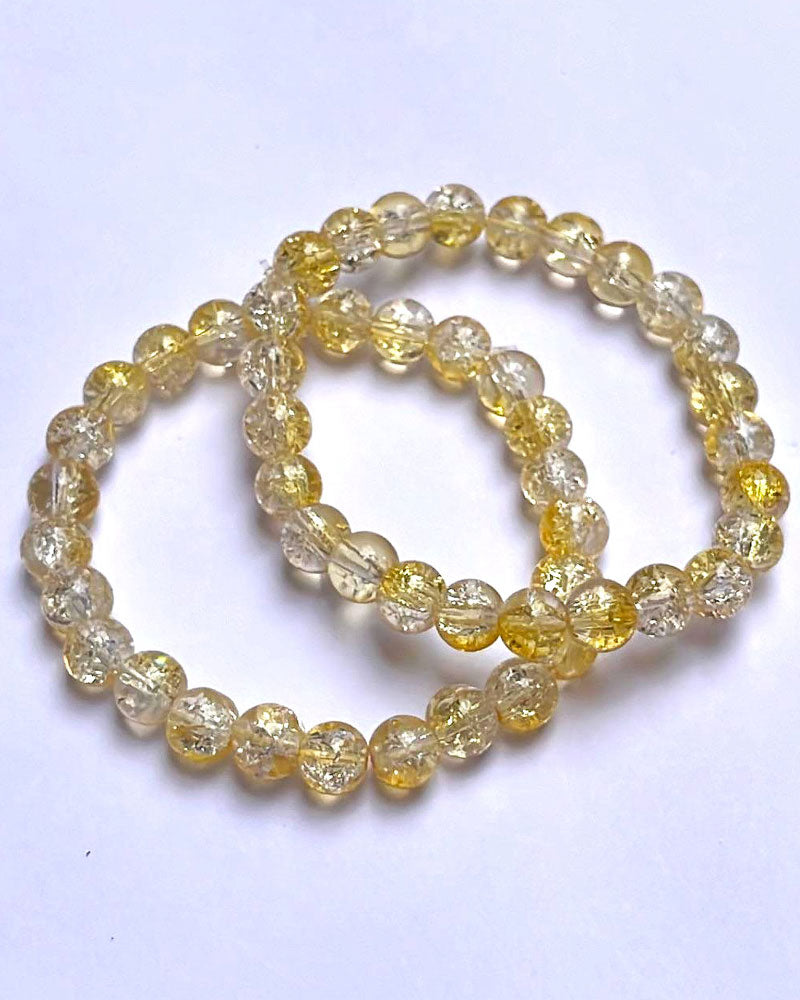CRACKLE GLASS BRACELETS ( SET OF 2 )