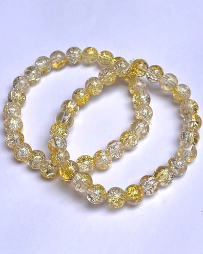 CRACKLE GLASS BRACELETS ( SET OF 2 )