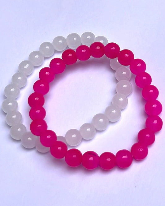 OPAQUE GLASS BRACELETS ( SET OF 2 )