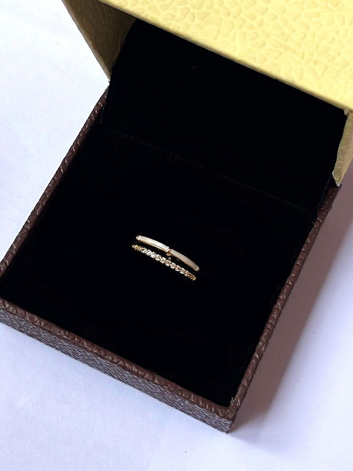 RHINESTONE AD RING