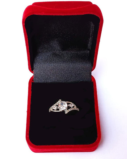 CLEAR RHINESTONE AD RING