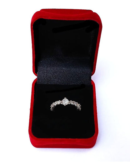 CLEAR RHINESTONE AD RING