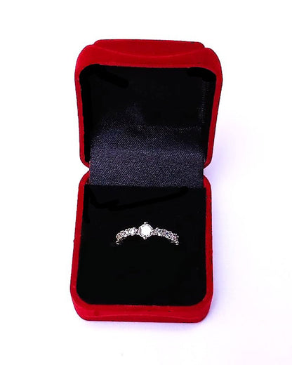 CLEAR RHINESTONE AD RING