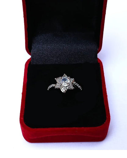 CLEAR RHINESTONE AD RING