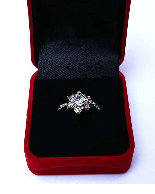 CLEAR RHINESTONE AD RING