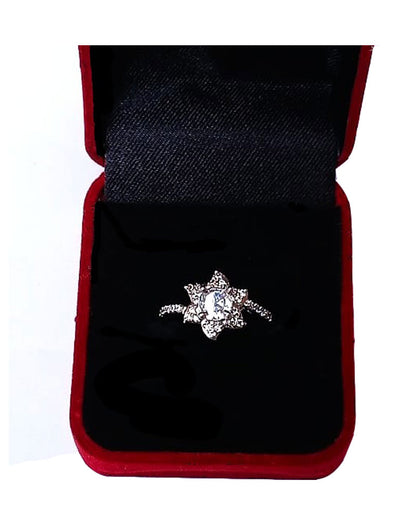 CLEAR RHINESTONE AD RING