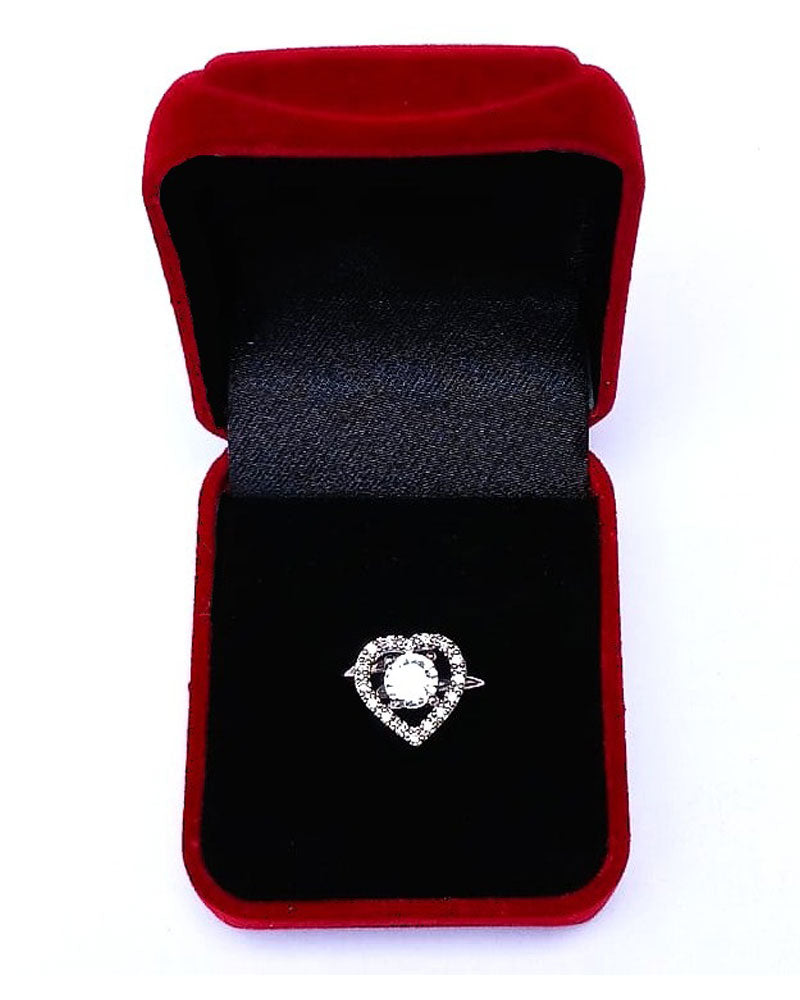 CLEARL RHINESTONE AD RING