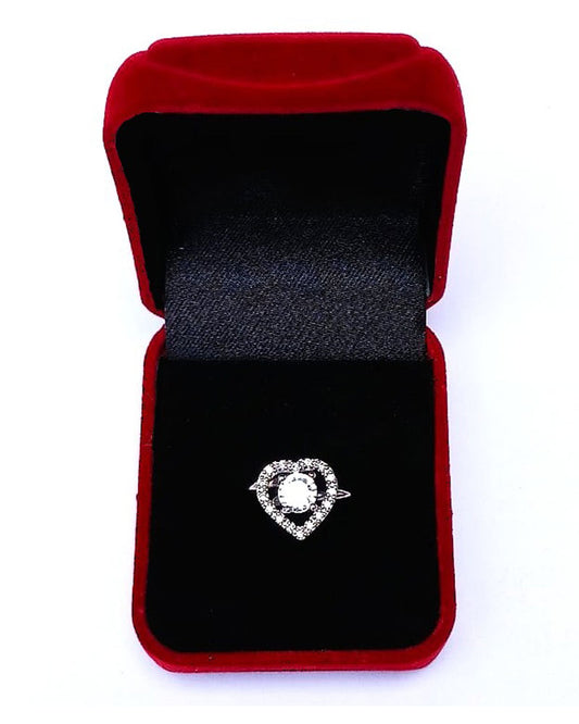 CLEARL RHINESTONE AD RING