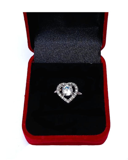 CLEARL RHINESTONE AD RING