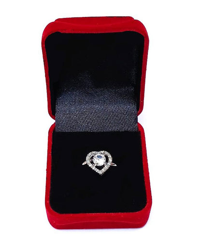 CLEARL RHINESTONE AD RING