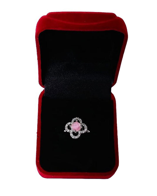 PINK RHINESTONE AD RING