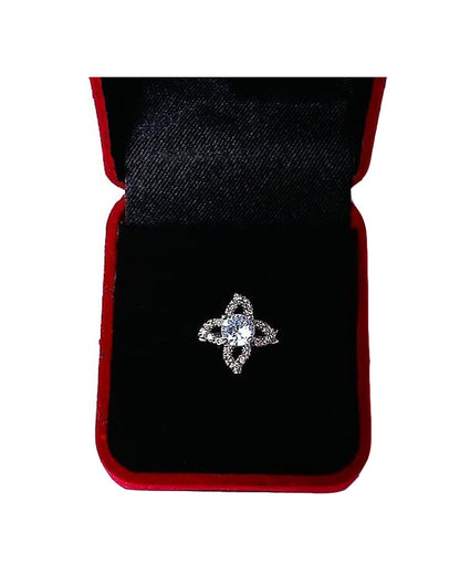 CLEAR RHINESTONE AD RING