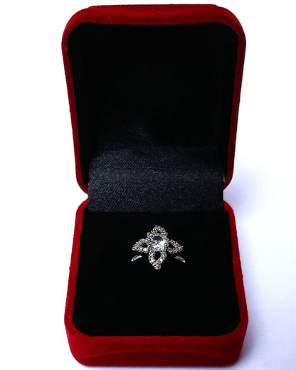 CLEAR RHINESTONE AD RING