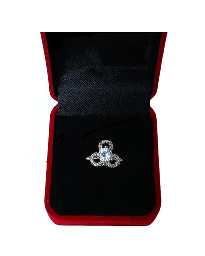 CLEAR RHINESTONE AD RING