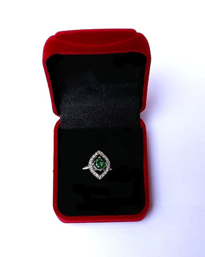 PINK RHINESTONE AD RING