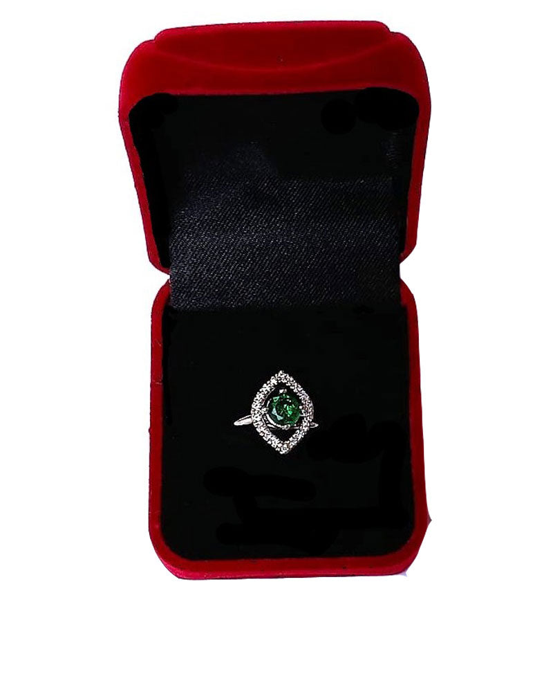 PINK RHINESTONE AD RING